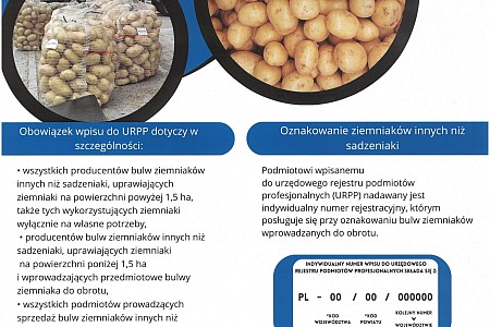 Rejestracja producentów ziemniaków