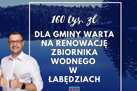 160 tys. zł na renowację zbiornika wodnego w Łabędziach