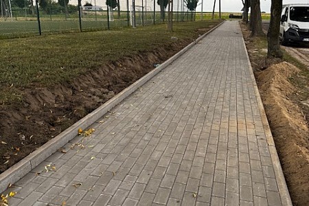 Przebudowa chodnika przy ul. Kościuszki w Warcie