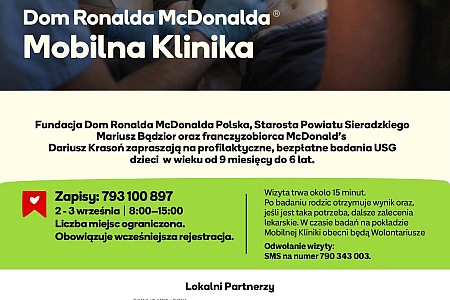 Sieradz, zapraszamy na bezpłatne badania USG dzieci!